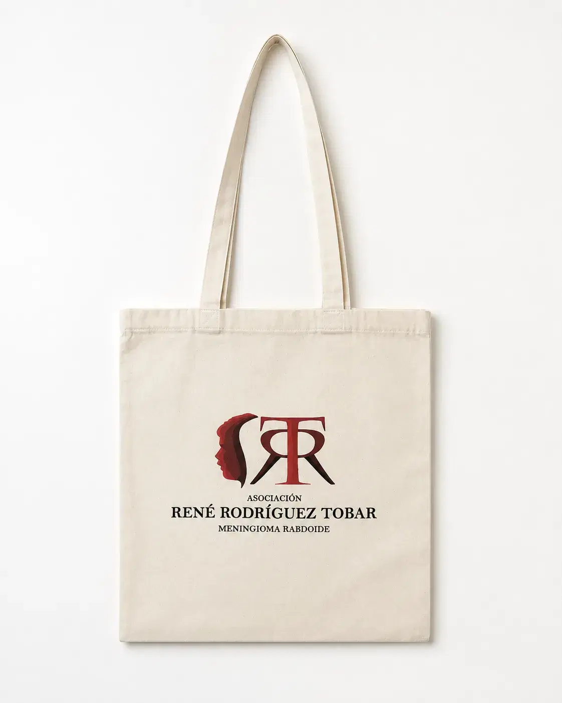 Bolsa de tela de merchandising de la Asociación René Rodríguez Tobar